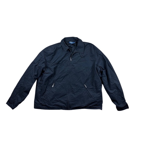 Polo Ralph Lauren Other - Polo Ralph Lauren Mens XXL Black Lightweight Jacket Full Zip Pockets Collared